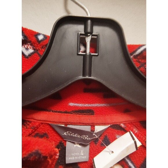 Eddie Bauer Women's Quest Fleece Southwestern Design 1/4-Zip L - Picture 2 of 3